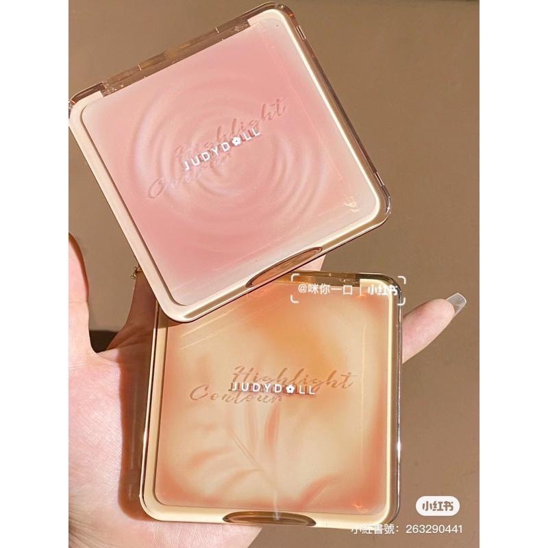 【在台現貨，當日寄出 】Judydoll橘朵高光修容一體盤 綜合盤 啞光陰影鼻影珠光提亮立體感-細節圖4