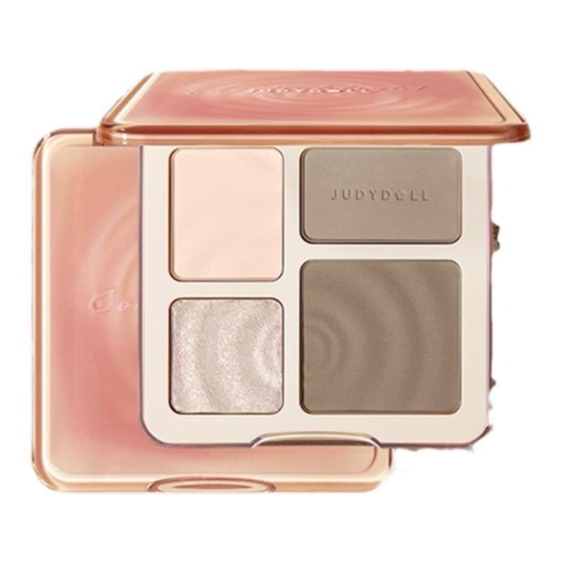 【在台現貨，當日寄出 】Judydoll橘朵高光修容一體盤 綜合盤 啞光陰影鼻影珠光提亮立體感-細節圖8