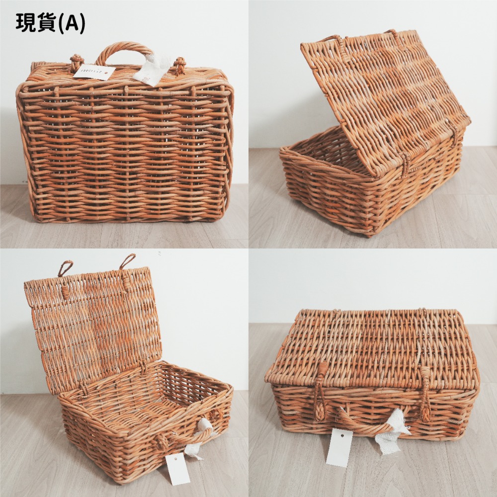 【日本CREER】THE ARROOG印尼製藤編置物籃/儲物籃/行李籃/野餐籃/藤製行李箱/拍照道具/市集擺攤/空間佈置-規格圖8