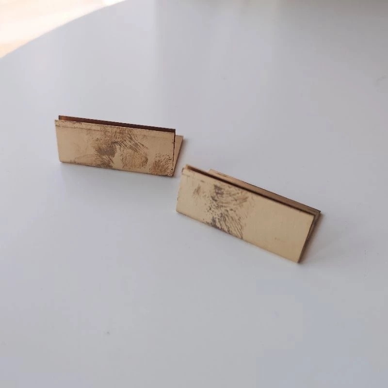 (福利品)【Horn Please】Brass Card Stand/黃銅名片座/卡片夾/價格牌/立架/卡片架-細節圖3
