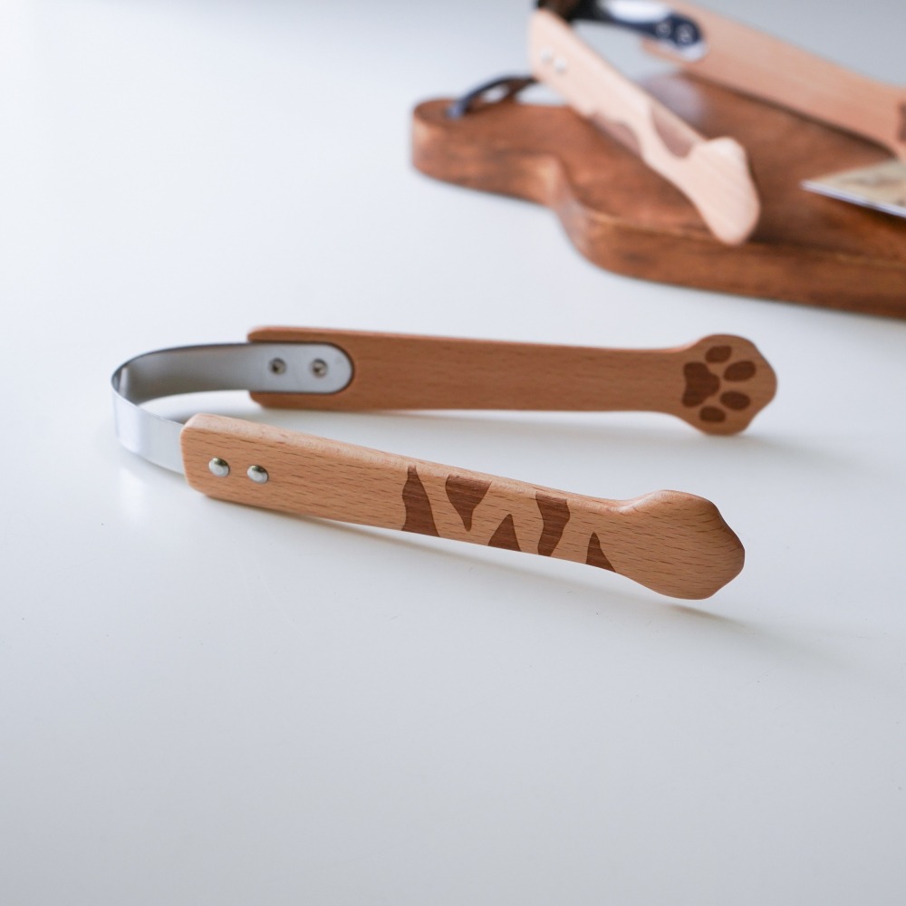 【日本品牌】Mio cat 貓咪木夾子/生菜夾/蛋糕夾/分食夾/麵包夾-細節圖2