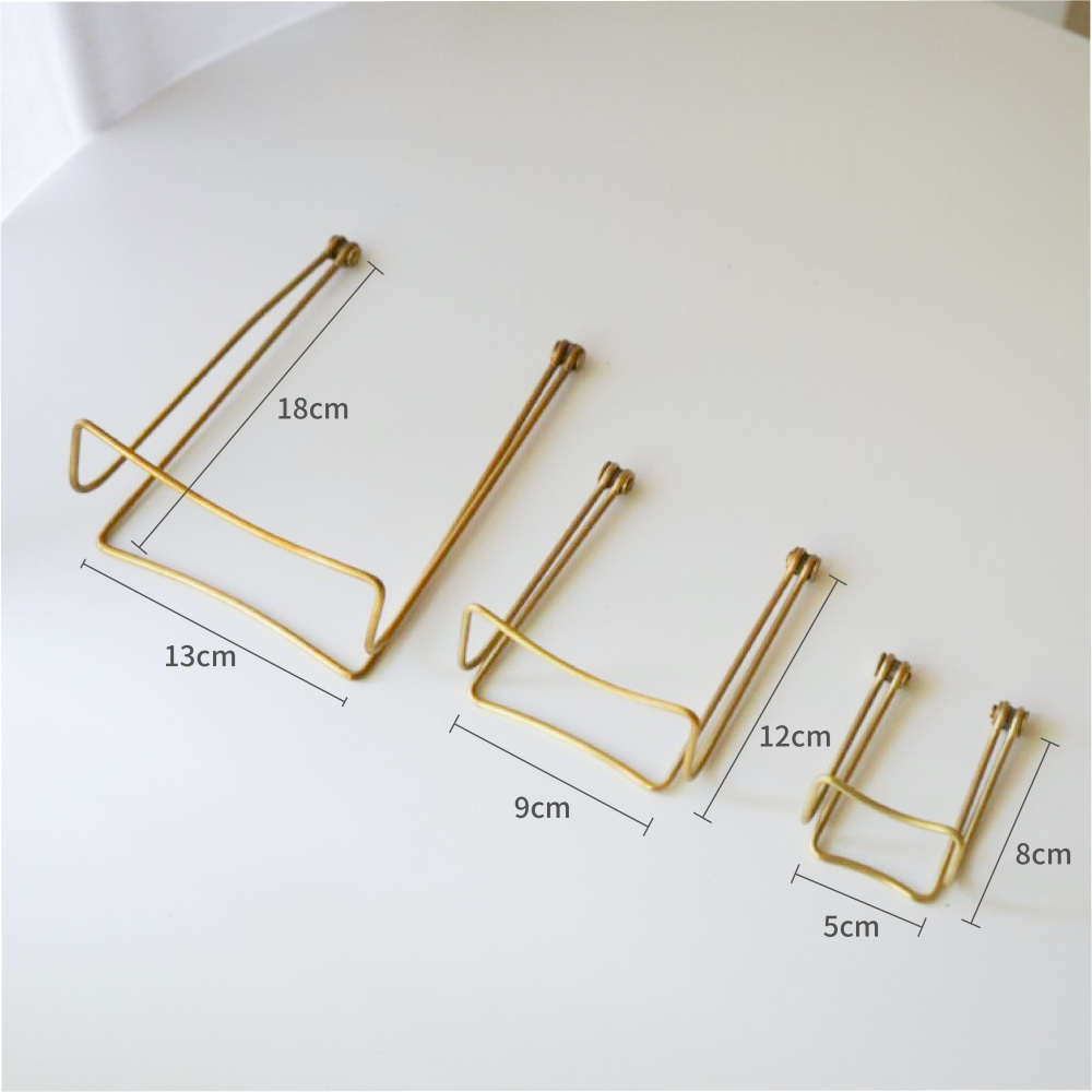 【日本品牌Horn Please】黃銅名片架/菜單架/手機架/印刷品/展示架-細節圖2