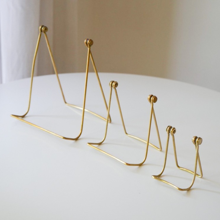【日本品牌Horn Please】黃銅名片架/菜單架/手機架/印刷品/展示架-細節圖3
