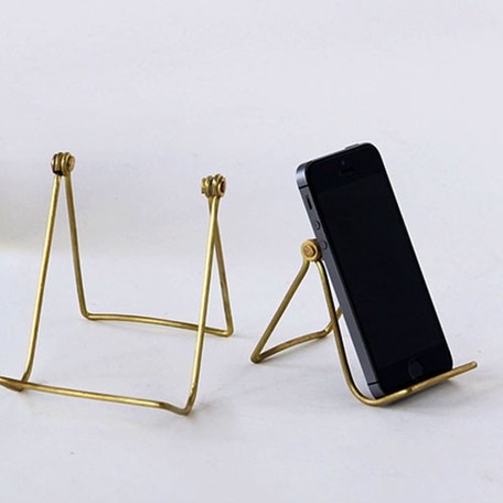 【日本品牌Horn Please】黃銅名片架/菜單架/手機架/印刷品/展示架-細節圖7