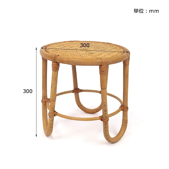 【日本CREER】 JUGLAS/藤製花盆架/藤製家具/藤製小桌子/置物架-細節圖3