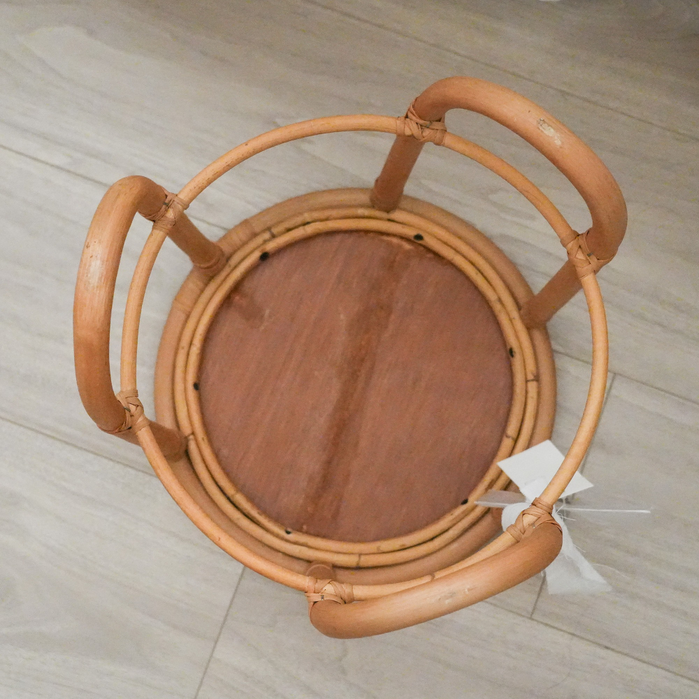 【日本CREER】 JUGLAS/藤製花盆架/藤製家具/藤製小桌子/置物架-細節圖7
