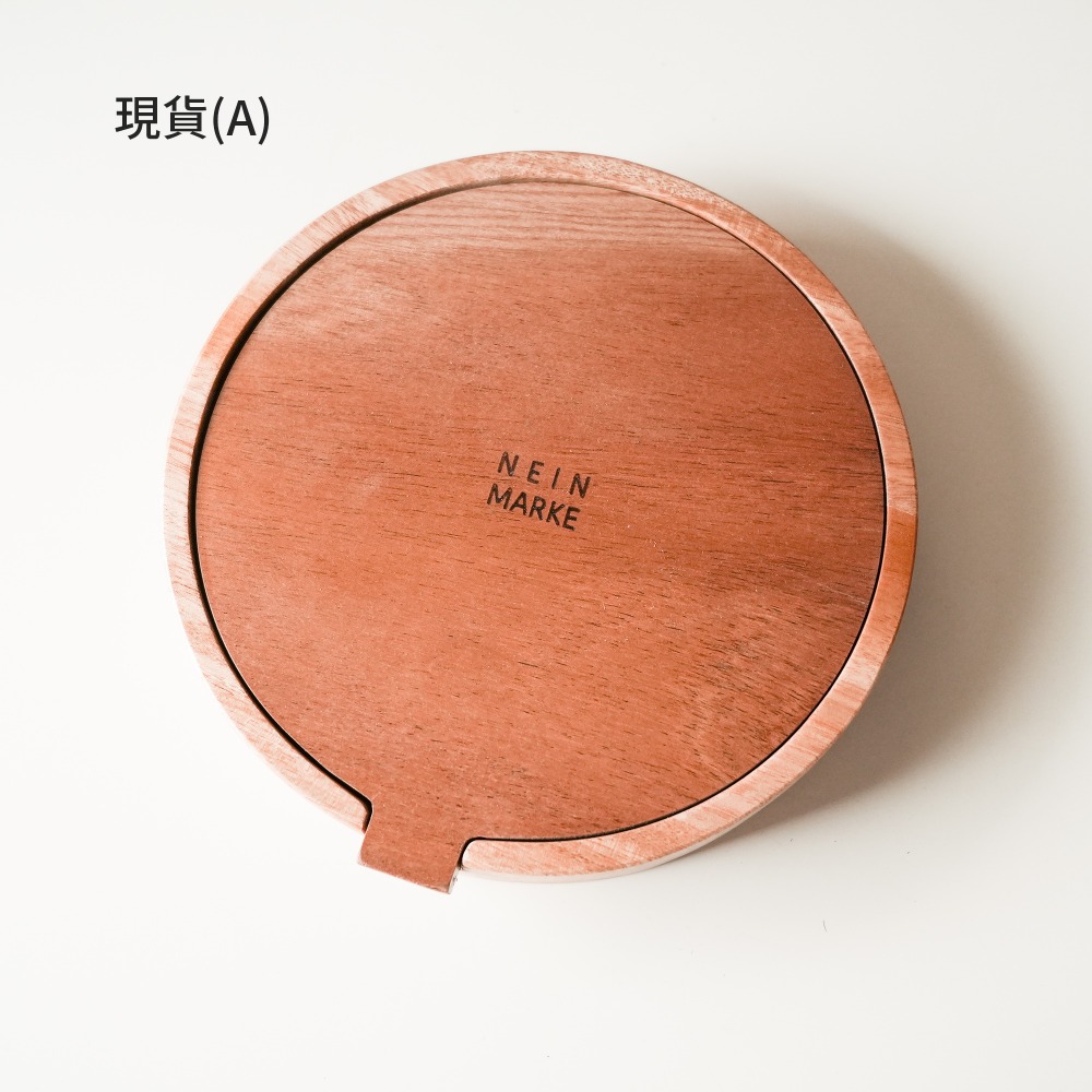 【日本CREER】NEIN MARKE/桃花心木圓形鏡盒/化妝鏡/飾品收納/實木/擺攤/市集道具-規格圖7