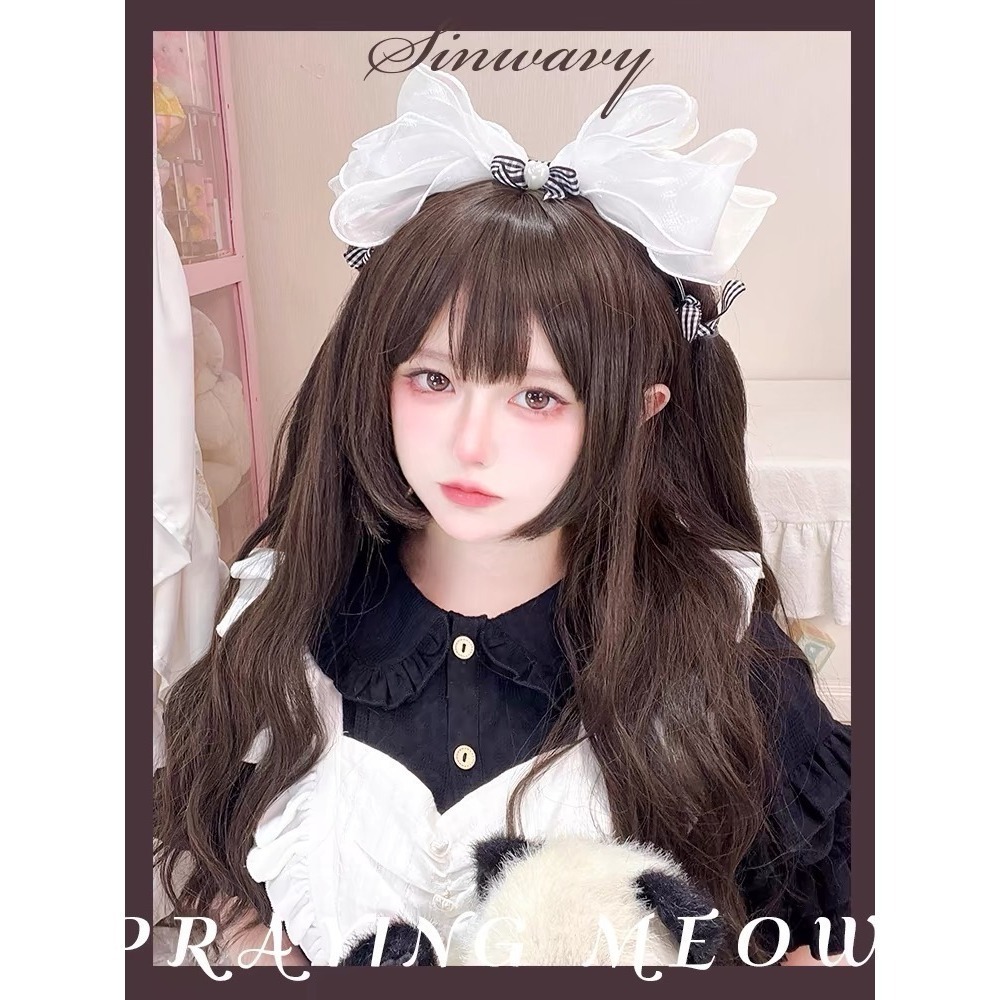 冷棕色祈願喵鬢角 波紋捲 66cm+-