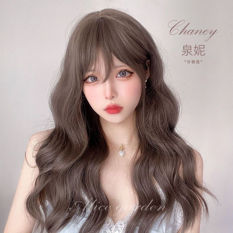 《泉妮》冷棕色 水波紋捲60cm+-