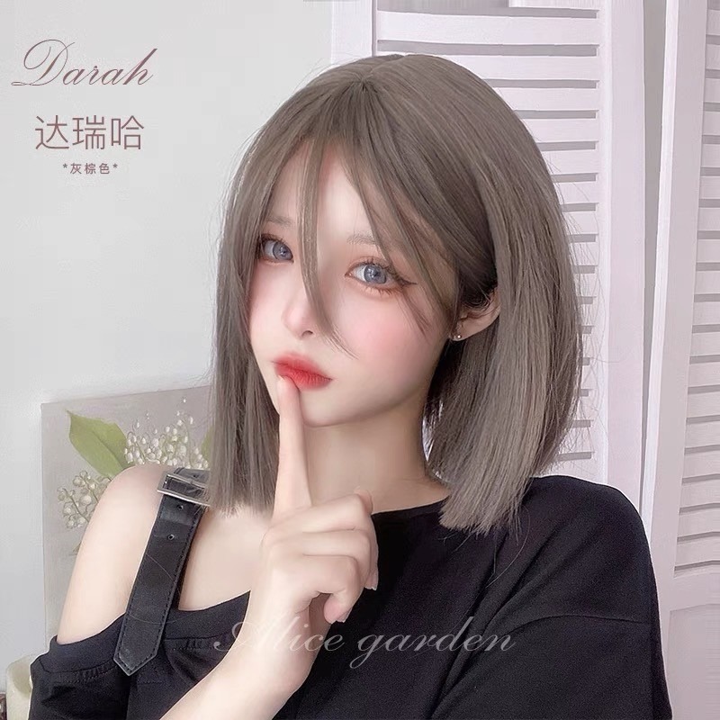 【現貨1】黑色 深淺棕 咖啡 亞麻灰棕色 冷棕色 蜜茶 薄藤粉棕 亞麻棕色系列假髮🤎黑色假髮日常假髮cos假髮歐美假髮-規格圖8