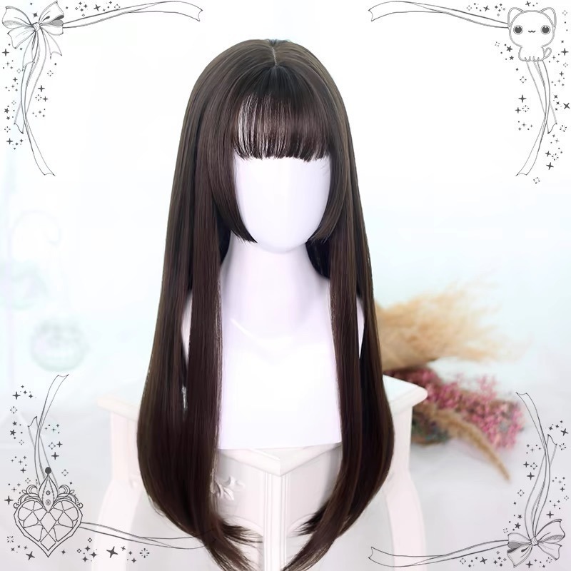 【現貨1】黑色 深淺棕 咖啡 亞麻灰棕色 冷棕色 蜜茶 薄藤粉棕 亞麻棕色系列假髮🤎黑色假髮日常假髮cos假髮歐美假髮-規格圖8