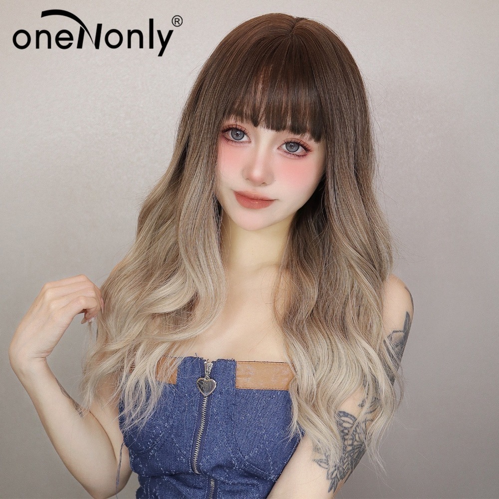 《伊娜》棕漸層奶白 60cm