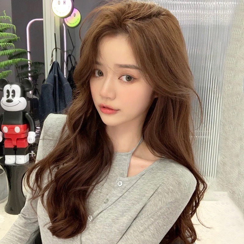 【現貨1】黑色 深淺棕 咖啡 亞麻灰棕色 冷棕色 蜜茶 薄藤粉棕 亞麻棕色系列假髮🤎黑色假髮日常假髮cos假髮歐美假髮-規格圖8