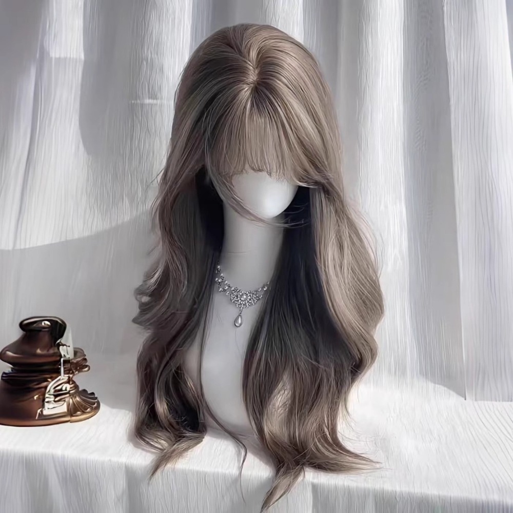 【現貨1】黑色 深淺棕 咖啡 亞麻灰棕色 冷棕色 蜜茶 薄藤粉棕 亞麻棕色系列假髮🤎黑色假髮日常假髮cos假髮歐美假髮-規格圖8