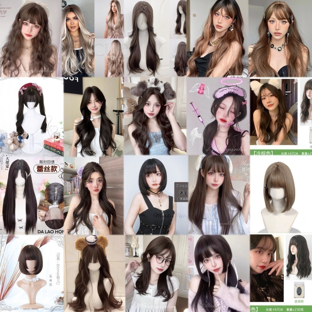 【現貨2】黑色 深淺棕 咖啡 亞麻灰棕色 冷棕色 蜜茶亞麻棕色 奶茶棕色 黑茶系列假髮🤎黑色假髮 歐美假髮日常自然假髮-細節圖5