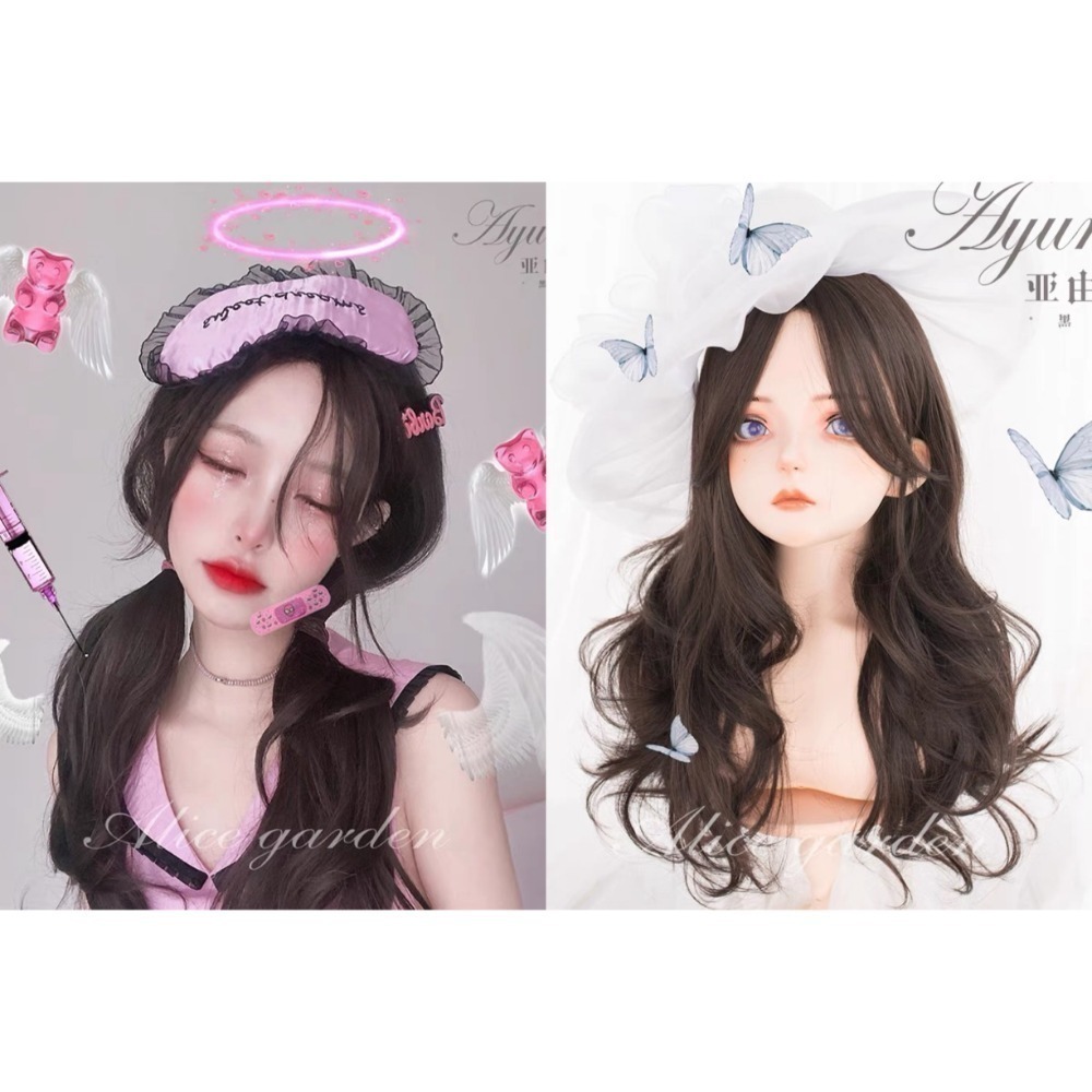 【現貨2】黑色 深淺棕 咖啡 亞麻灰棕色 冷棕色 蜜茶亞麻棕色 奶茶棕色 黑茶系列假髮🤎黑色假髮 歐美假髮日常自然假髮-規格圖8