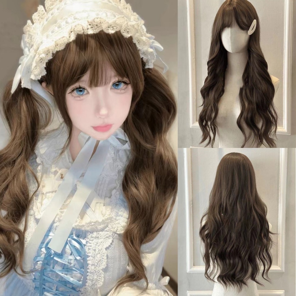 【現貨2】黑色 深淺棕 咖啡 亞麻灰棕色 冷棕色 蜜茶亞麻棕色 奶茶棕色 黑茶系列假髮🤎黑色假髮 歐美假髮日常自然假髮-規格圖8