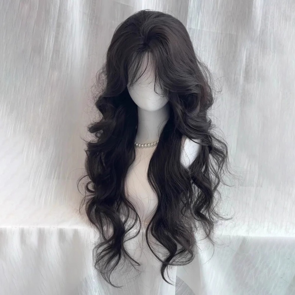 【現貨2】黑色 深淺棕 咖啡 亞麻灰棕色 冷棕色 蜜茶亞麻棕色 奶茶棕色 黑茶系列假髮🤎黑色假髮 歐美假髮日常自然假髮-規格圖8