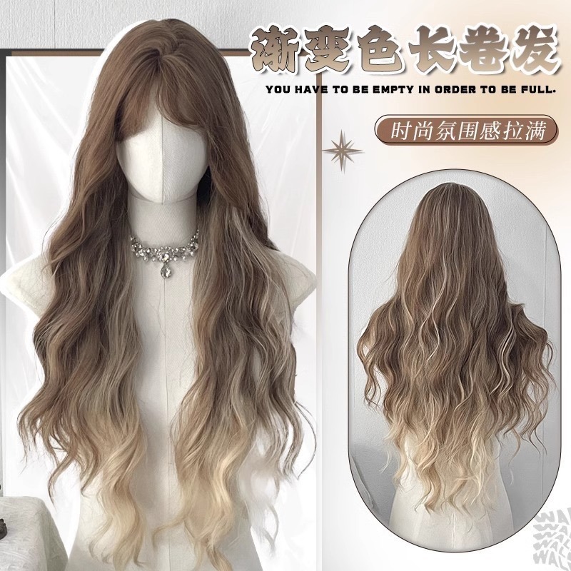 【現貨2】黑色 深淺棕 咖啡 亞麻灰棕色 冷棕色 蜜茶亞麻棕色 奶茶棕色 黑茶系列假髮🤎黑色假髮 歐美假髮日常自然假髮-規格圖8