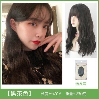 【現貨2】黑色 深淺棕 咖啡 亞麻灰棕色 冷棕色 蜜茶亞麻棕色 奶茶棕色 黑茶系列假髮🤎黑色假髮 歐美假髮日常自然假髮-規格圖8
