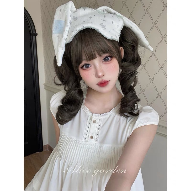 《萌萌熊》冷棕色bobo+雙馬尾26cm