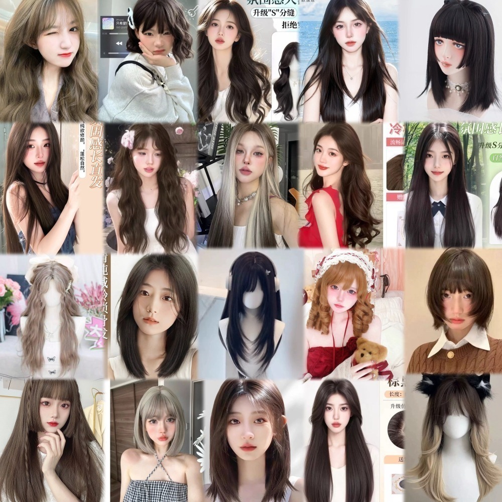 【現貨3】黑色 深淺棕 咖啡 亞麻灰棕色 冷棕色 蜜茶亞麻棕色 奶茶棕色 黑茶系列🤎黑長直 日常假髮cos假髮日系假髮-細節圖2