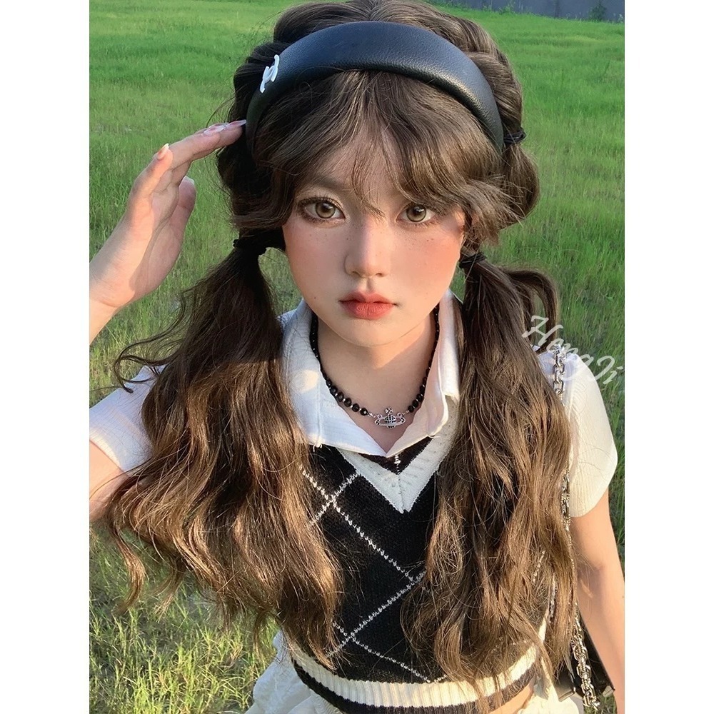 《霧霄》冷棕色 羊毛長捲髮 63cm+-