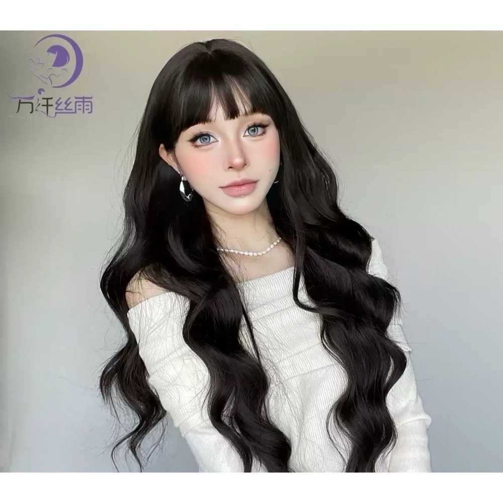 【現貨3】黑色 深淺棕 咖啡 亞麻灰棕色 冷棕色 蜜茶亞麻棕色 奶茶棕色 黑茶系列🤎黑長直 日常假髮cos假髮日系假髮-規格圖8
