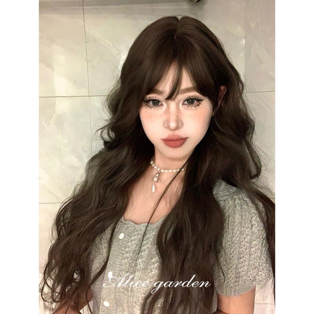 【現貨4】黑色 深淺棕 咖啡 亞麻灰棕色 冷棕色 蜜茶亞麻棕色 奶茶棕色 黑茶系列假🤎歐美假髮 日系假髮可愛假髮cos-規格圖8