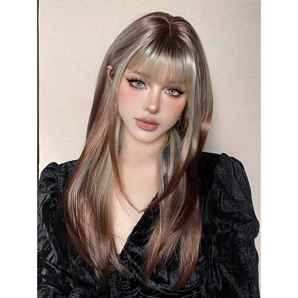 《狂霓》棕挑紅棕染併色60cm