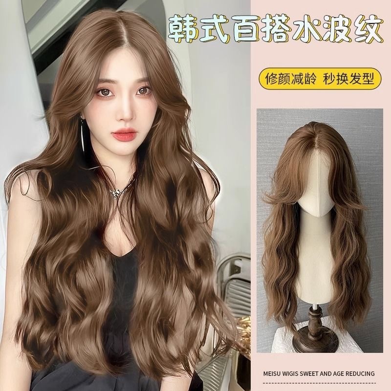 【現貨4】黑色 深淺棕 咖啡 亞麻灰棕色 冷棕色 蜜茶亞麻棕色 奶茶棕色 黑茶系列假🤎歐美假髮 日系假髮可愛假髮cos-規格圖8