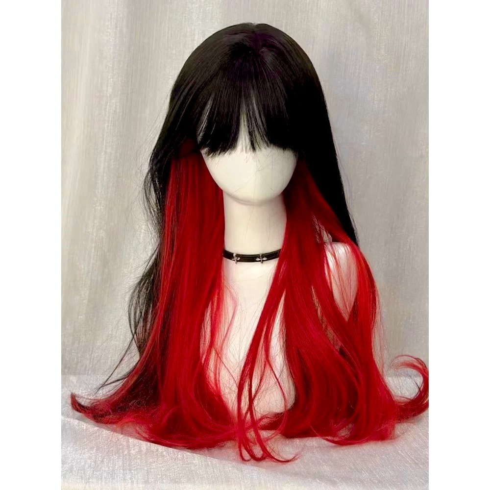 《緋慕尼》黑挑染正紅色 直髮 65cm