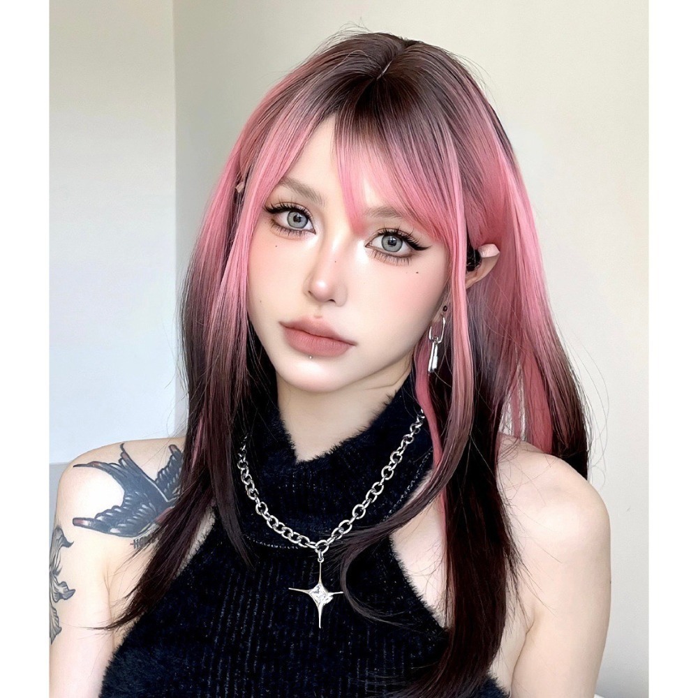 《歐美系列 粉棕色漸變》60cm