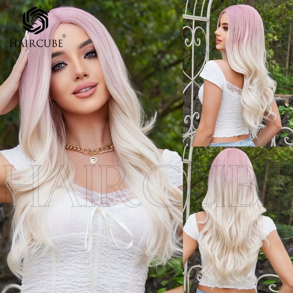 【現貨1】櫻花粉色 桃粉色 粉紅色 淺粉色 黑粉色 粉橘 灰粉色粉紫色系列假髮💖前額蕾絲假髮雙馬尾假髮Lolita假髮-規格圖5