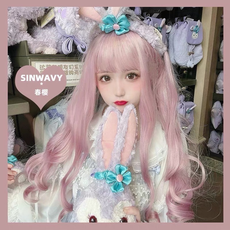 《春櫻》甜粉色 捲髮 65cm+-