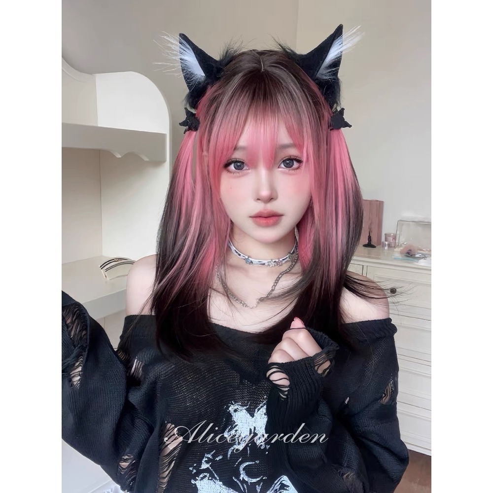 《綺麗兒》黑粉漸變 60cm+-