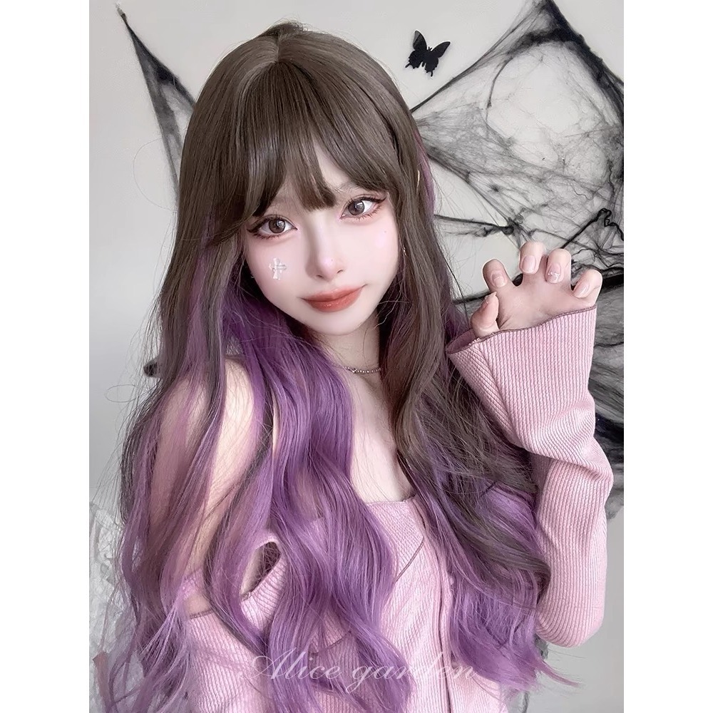 《特蕾西》茶棕挑若紫 70cm+-