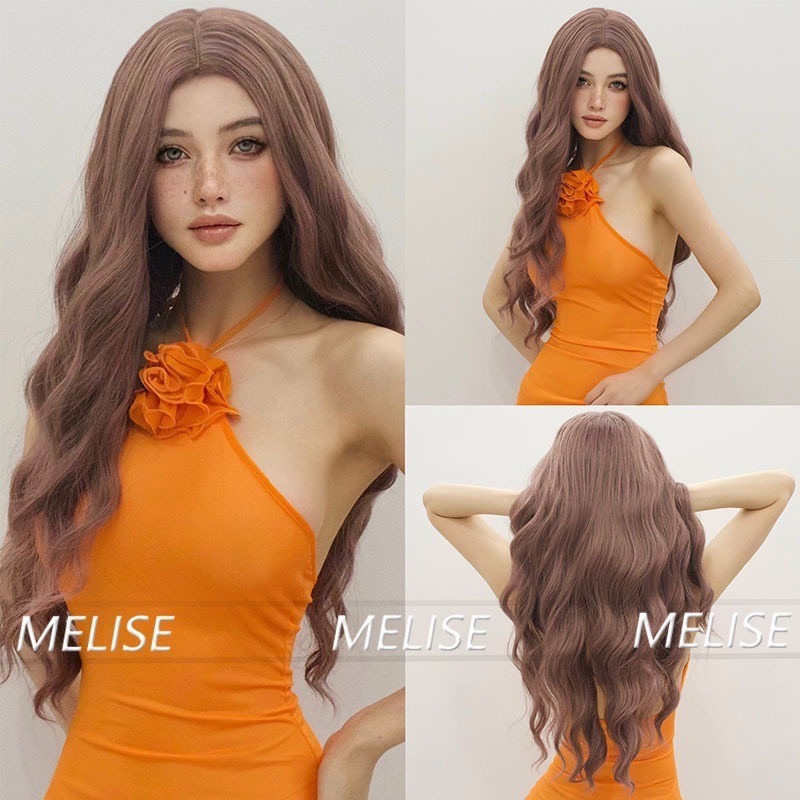 《夕禹》中分水波紋 薄藤紫色 65cm