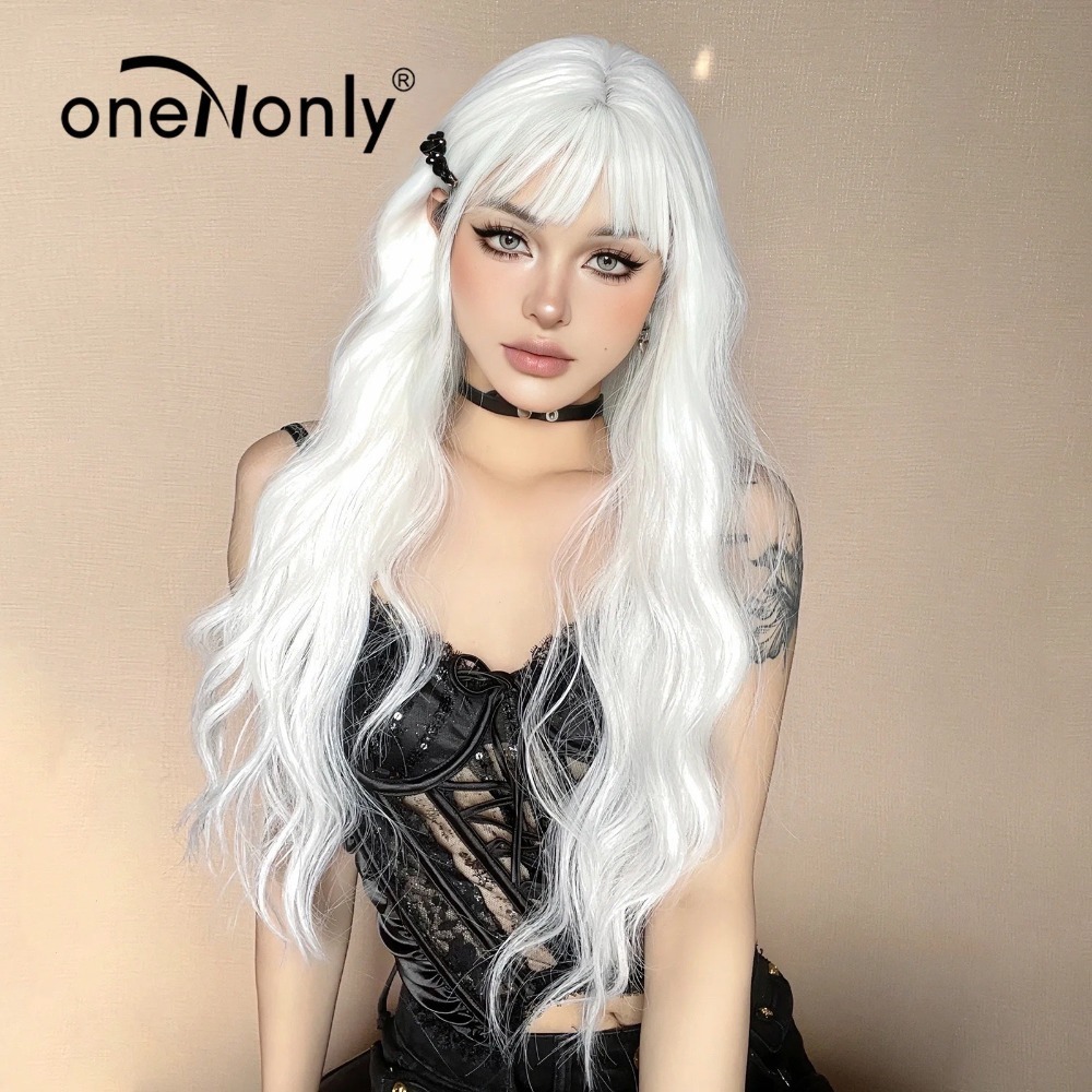 【現貨1】銀色 白色 灰色黑白漸變色 灰黑色 灰白色 純白色 銀白色系列假髮🤍白挑染日常假髮 奶奶假髮漸層假髮黑白假髮-規格圖4