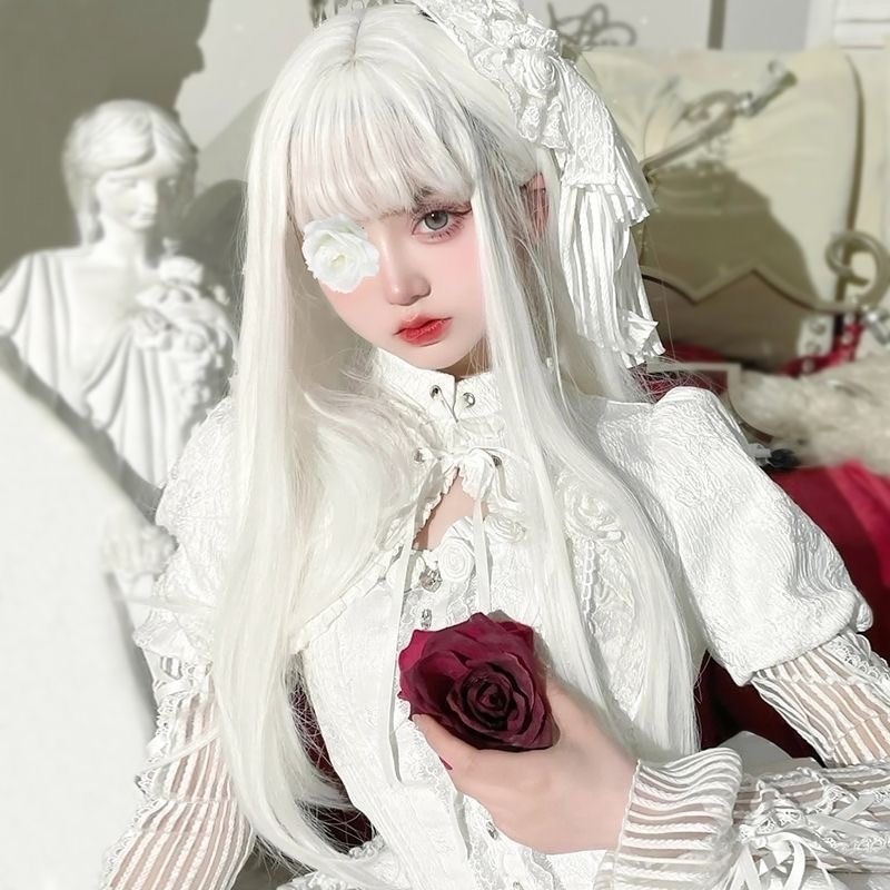 《月葵》S髮縫 純白色 直髮🤍70cm