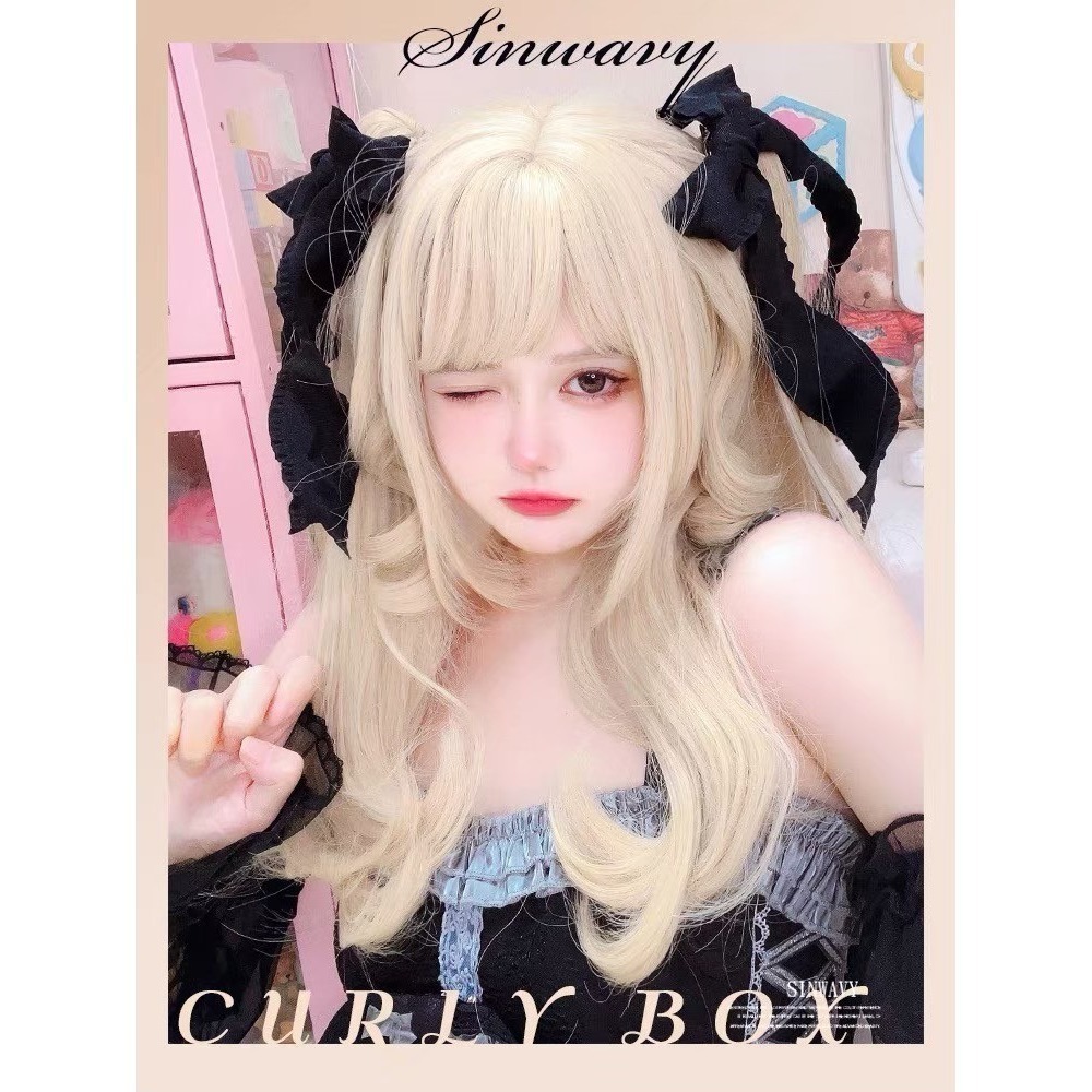 【現貨1】淺金色 米金色 砂金色 金棕 灰金 白金 黃金 亞麻金挑染系列💛女生假髮金髮美女漸層假髮愛麗絲假髮長假髮金髮-規格圖6