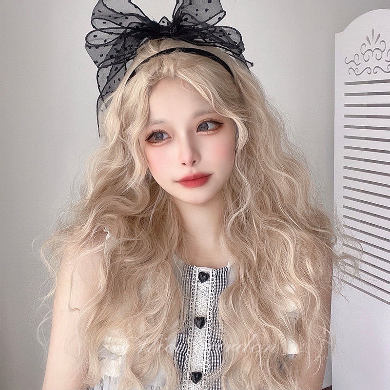 【現貨1】淺金色 米金色 砂金色 金棕 灰金 白金 黃金 亞麻金挑染系列💛女生假髮金髮美女漸層假髮愛麗絲假髮長假髮金髮-規格圖6