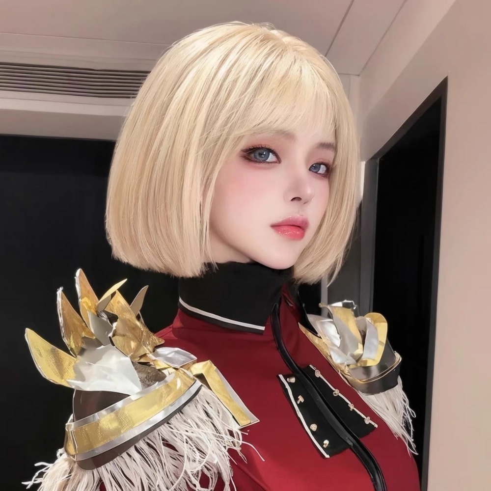 【現貨1】淺金色 米金色 砂金色 金棕 灰金 白金 黃金 亞麻金挑染系列💛女生假髮金髮美女漸層假髮愛麗絲假髮長假髮金髮-規格圖6