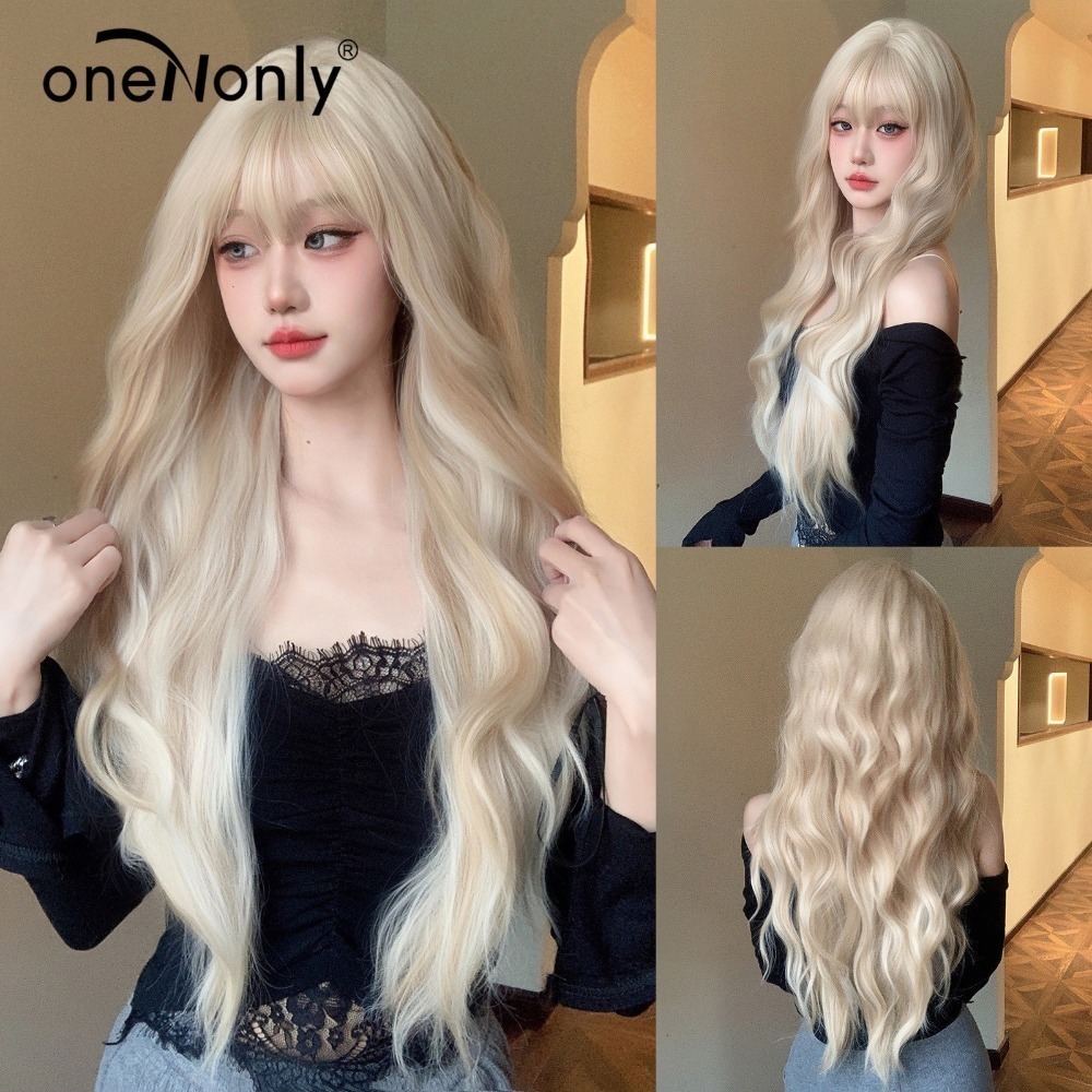 【現貨1】淺金色 米金色 砂金色 金棕 灰金 白金 黃金 亞麻金挑染系列💛女生假髮金髮美女漸層假髮愛麗絲假髮長假髮金髮-規格圖6