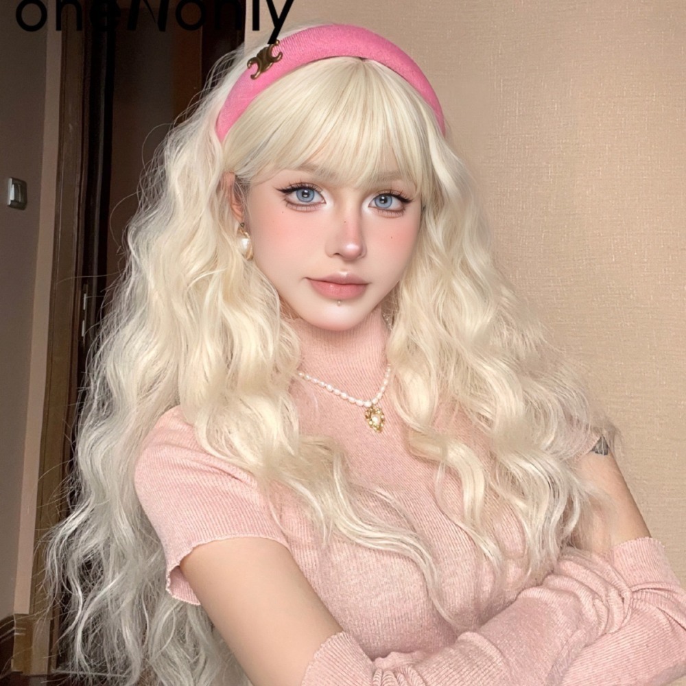 【現貨1】淺金色 米金色 砂金色 金棕 灰金 白金 黃金 亞麻金挑染系列💛女生假髮金髮美女漸層假髮愛麗絲假髮長假髮金髮-規格圖6