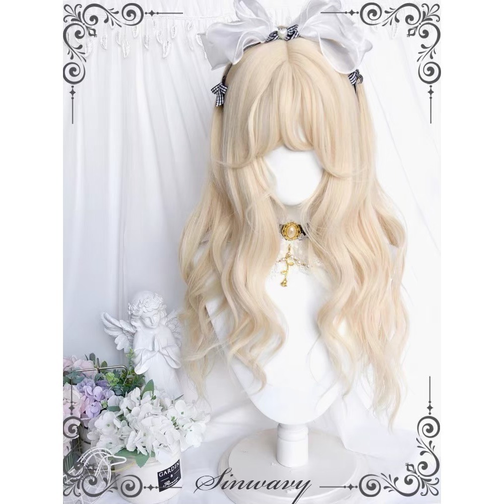 【現貨1】淺金色 米金色 砂金色 金棕 灰金 白金 黃金 亞麻金挑染系列💛女生假髮金髮美女漸層假髮愛麗絲假髮長假髮金髮-規格圖6