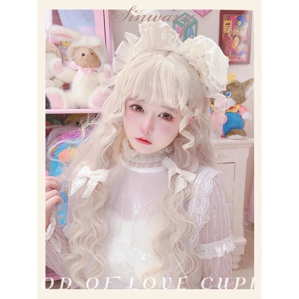 【現貨1】淺金色 米金色 砂金色 金棕 灰金 白金 黃金 亞麻金挑染系列💛女生假髮金髮美女漸層假髮愛麗絲假髮長假髮金髮-規格圖6