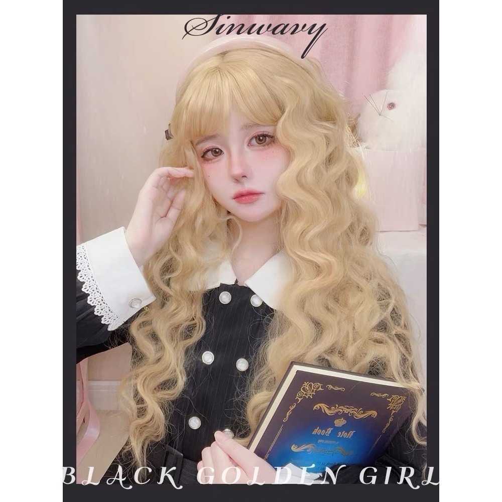 【現貨1】淺金色 米金色 砂金色 金棕 灰金 白金 黃金 亞麻金挑染系列💛女生假髮金髮美女漸層假髮愛麗絲假髮長假髮金髮-規格圖6