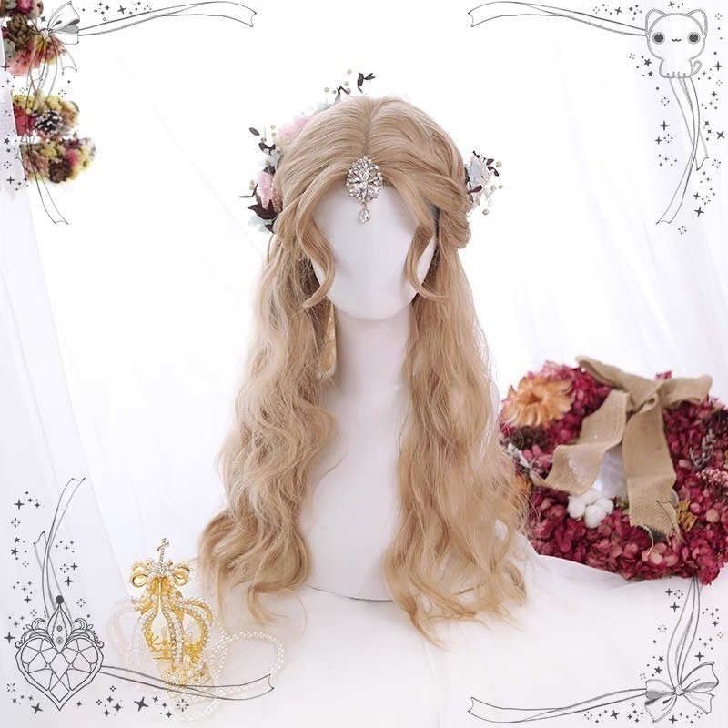 【現貨1】淺金色 米金色 砂金色 金棕 灰金 白金 黃金 亞麻金挑染系列💛女生假髮金髮美女漸層假髮愛麗絲假髮長假髮金髮-規格圖6