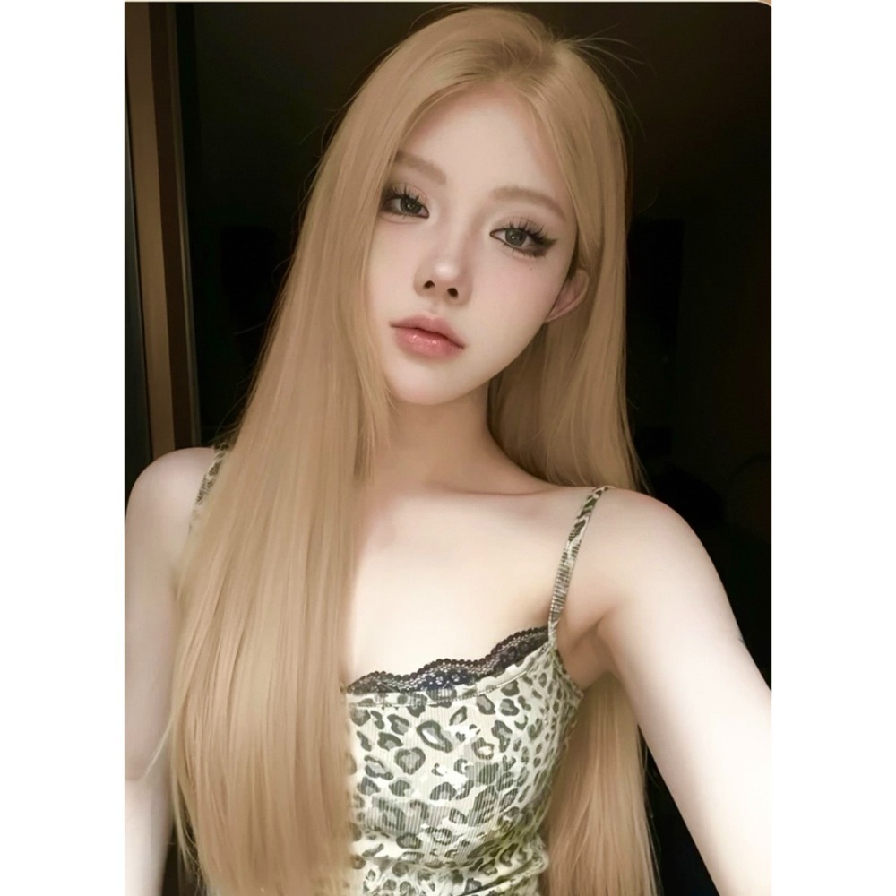 【現貨2】淺金色 米金色 砂金色 金棕 灰金 白金 黃金 亞麻金挑染系列💛愛麗絲假髮 金髮cosplay 金色捲髮假髮-規格圖5